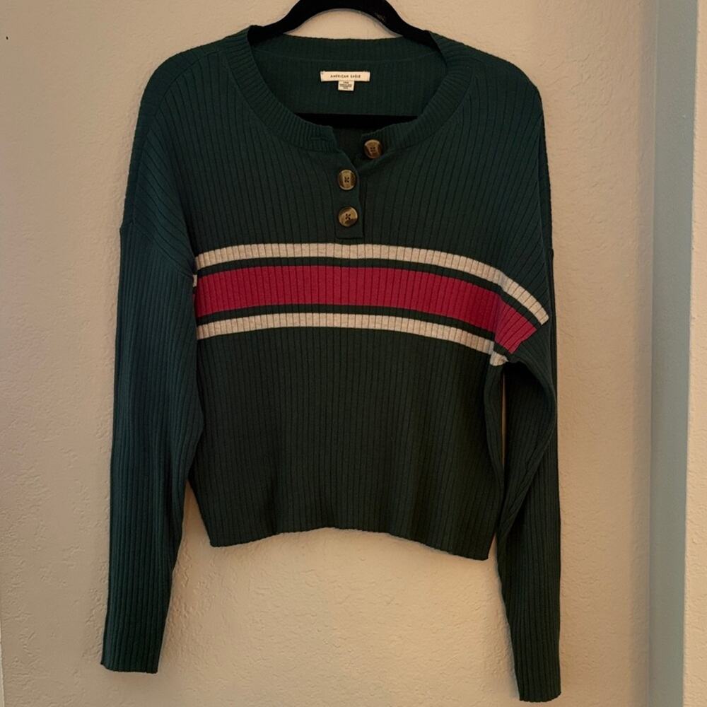 Y2K cropped longsleeve top
